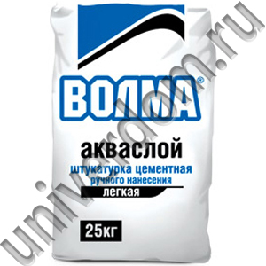 «ВОЛМА-АКВА СЛОЙ» - легкая цементная штукатурка ручного нанесения